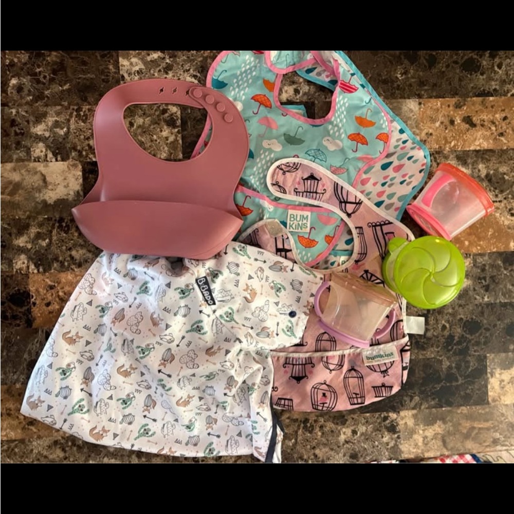 FREE WITH PURCHASE** Bumkins Kids Bib and Snack Set